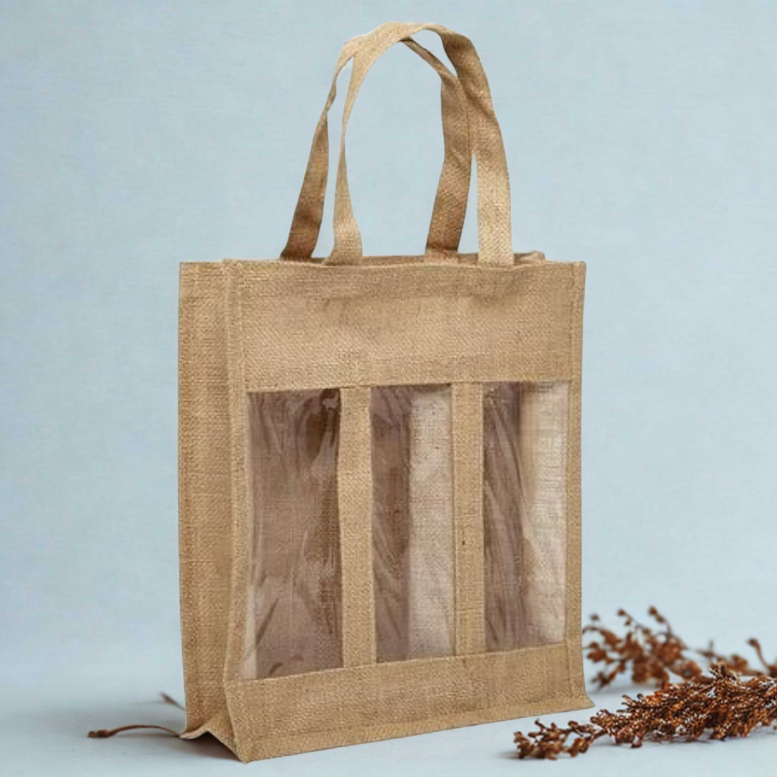Jute wine bag J-061